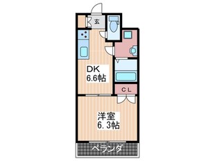 ノ－ブル平和大通りの物件間取画像